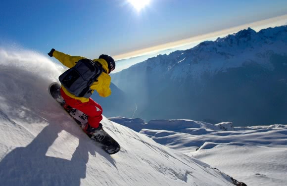 Snowboard à l'Alpe d'Huez, Grandes Rousses - Oisans (38)