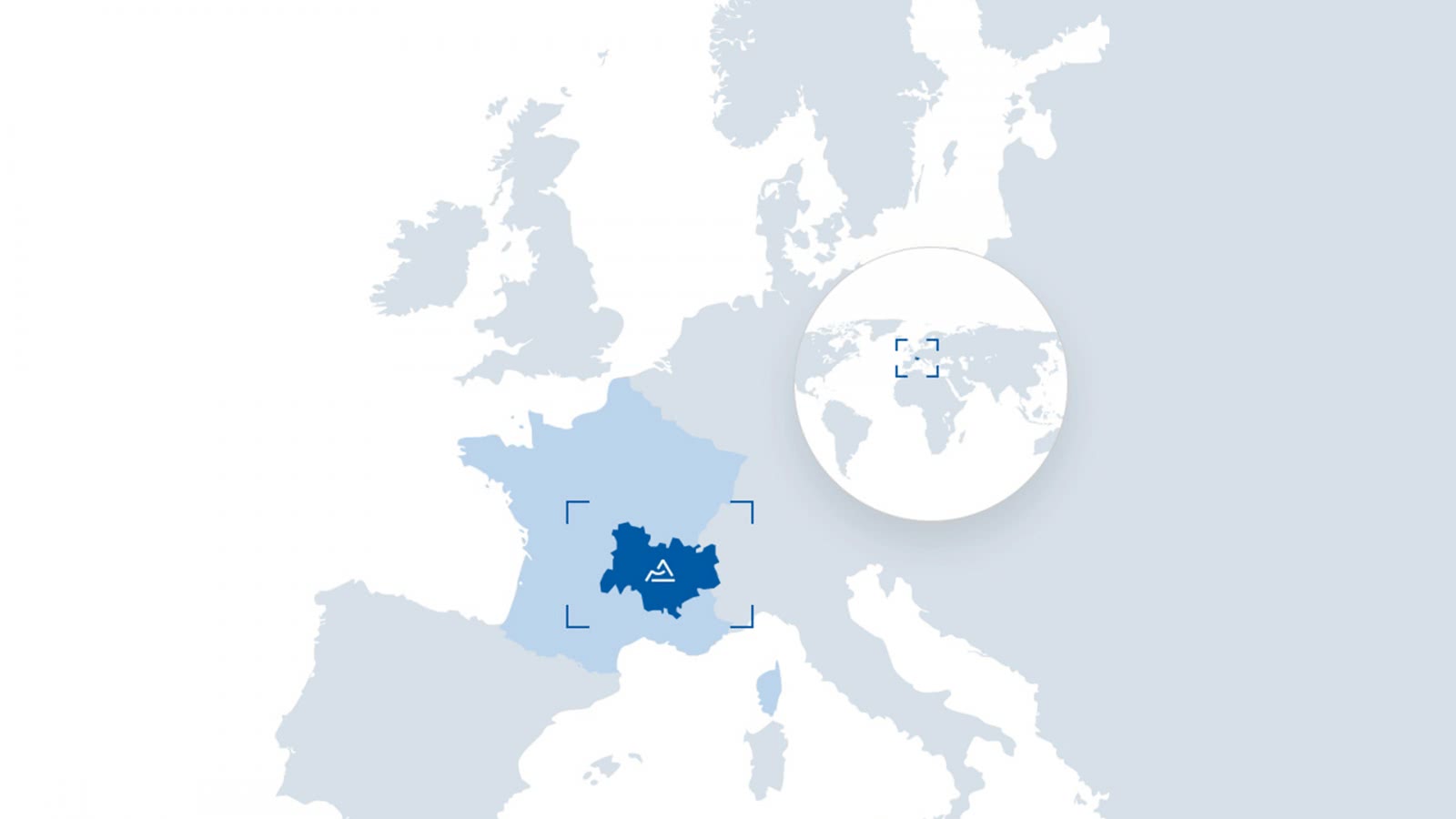 Carte de localisation d'Auvergne-Rhône-Alpes