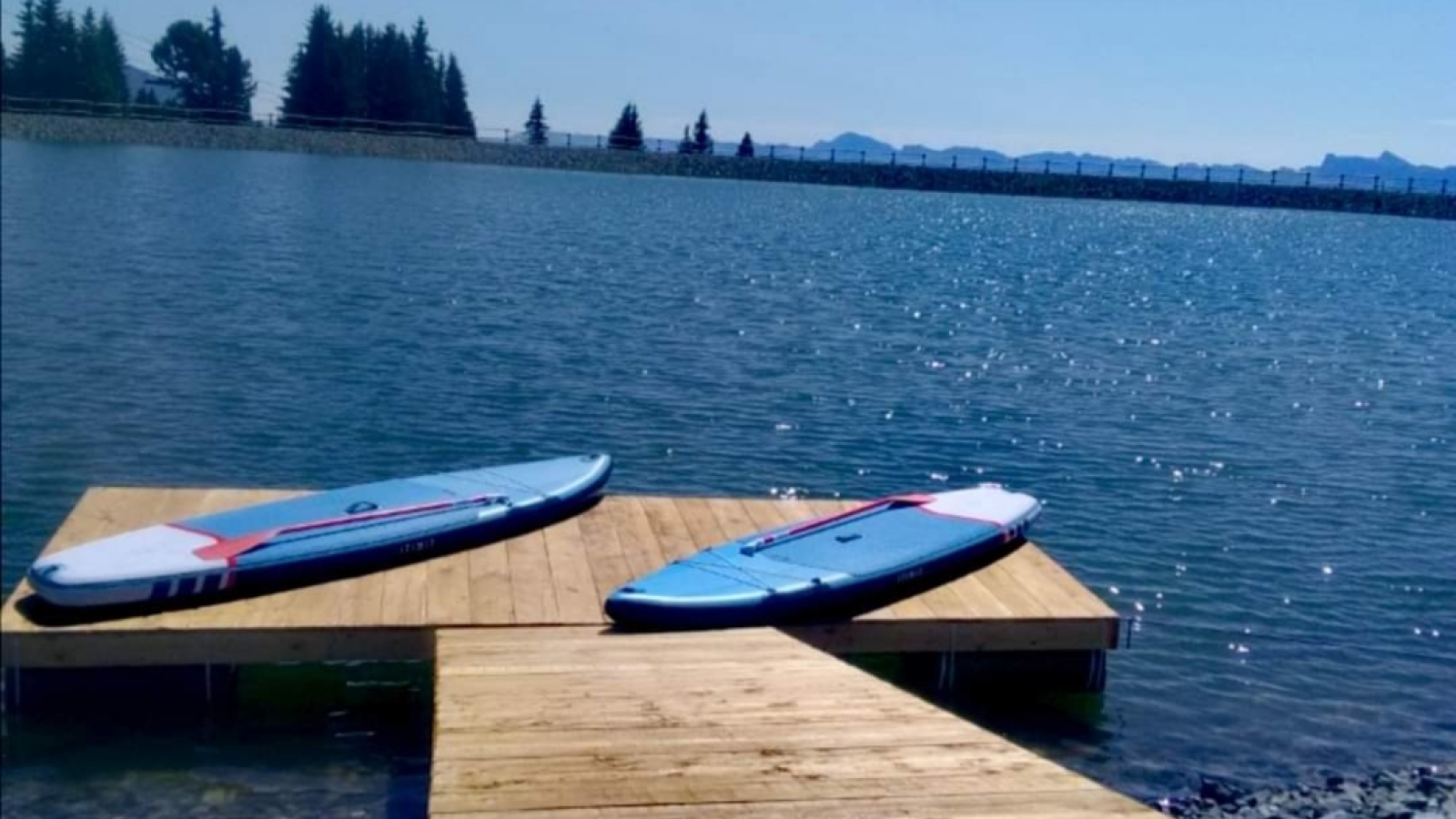 Photo du paddle au lac de Roche