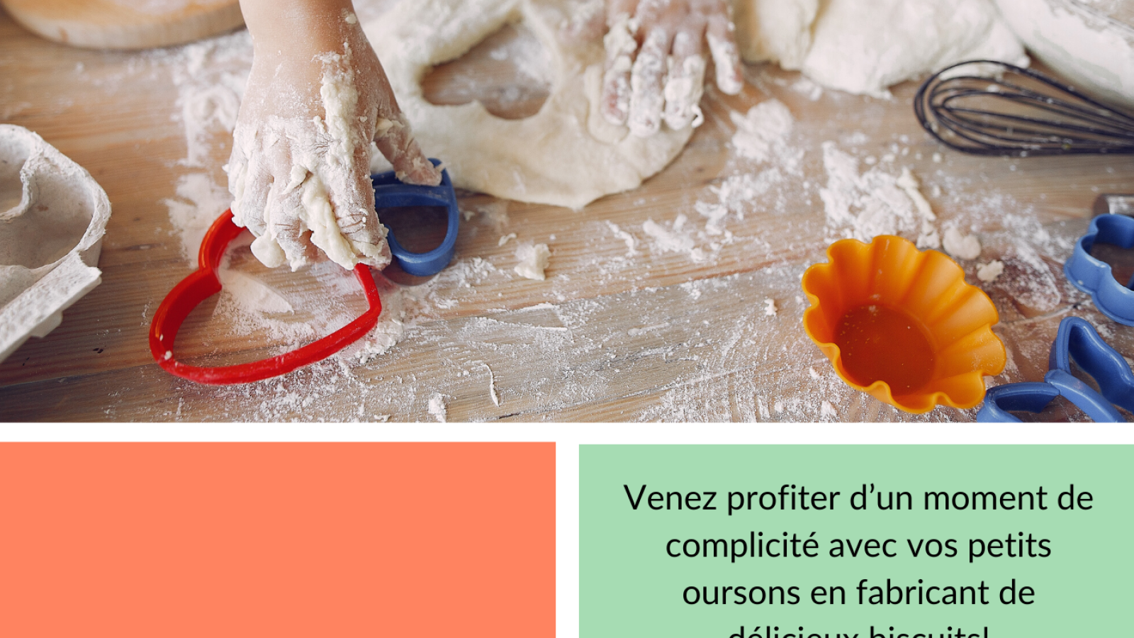 Affiche atelier fabrication biscuits