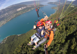 Aeroslide paragliding kid flight