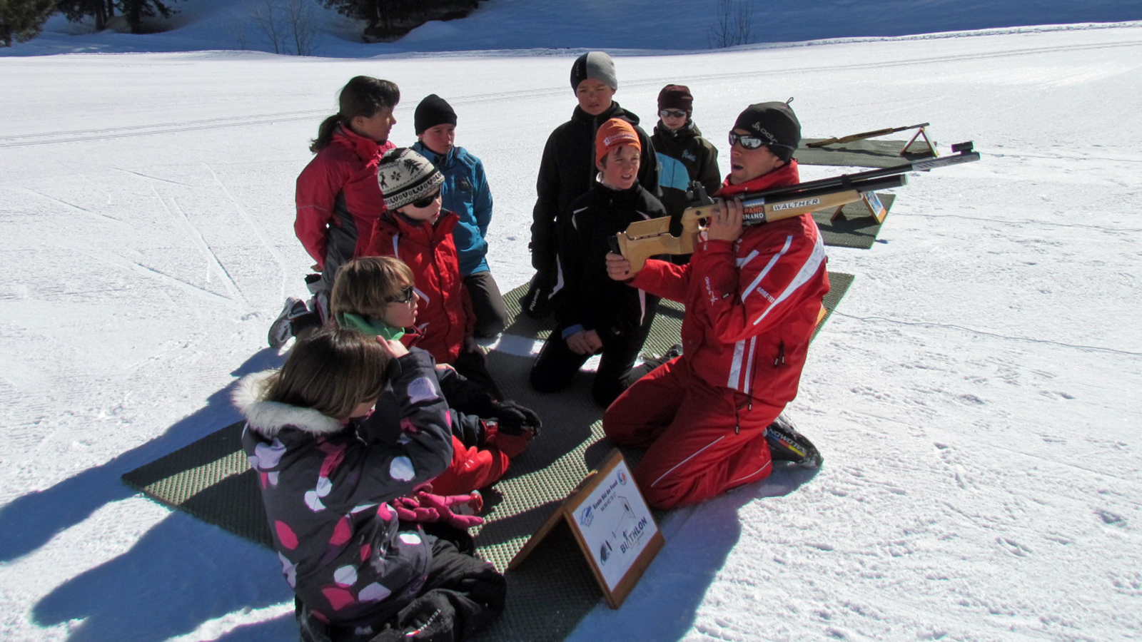 Biathlon with the ESF of Aussois