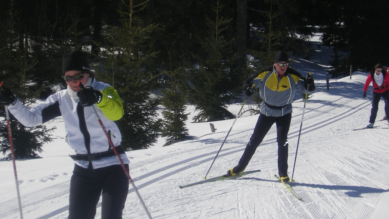 Pratique du ski de fond à Orange Montisel