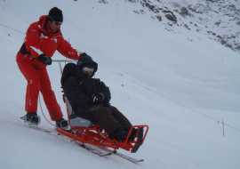 Tandem skiing with an instructor in Bonneval sur Arc