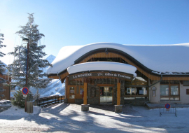 La Rosière Tourist Office in winter