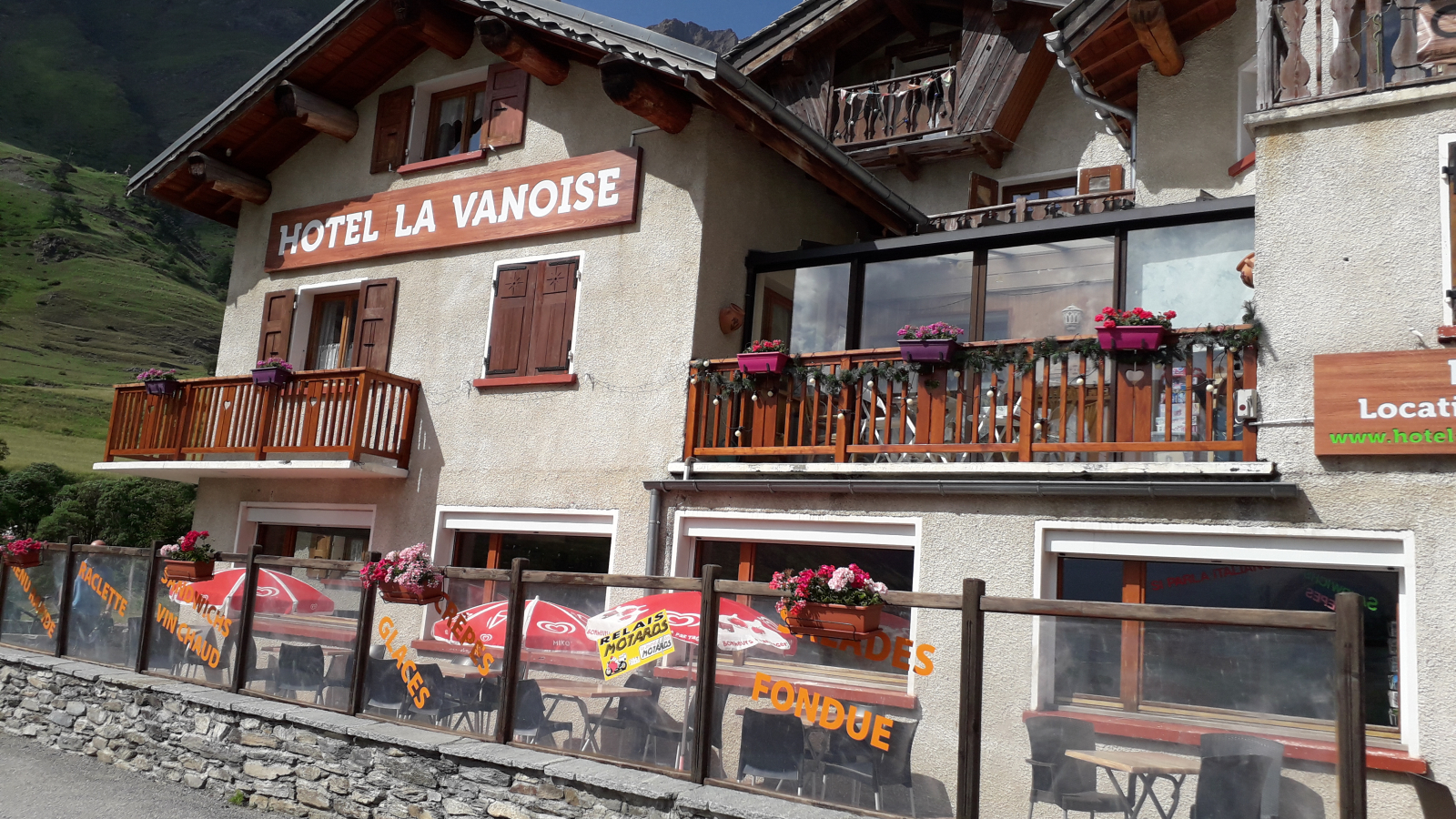 à Bessans, le restaurant 'la Vanoise'