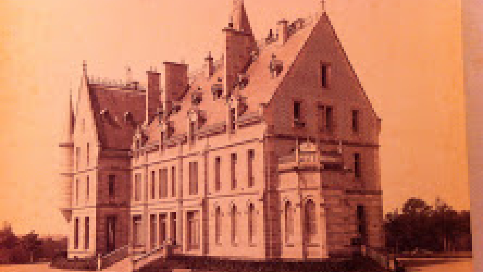 Façade Sud-Est en 1884 du château