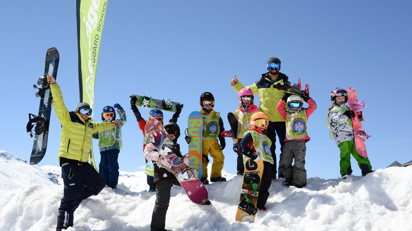 Prosneige Children Group lessons Snowboard