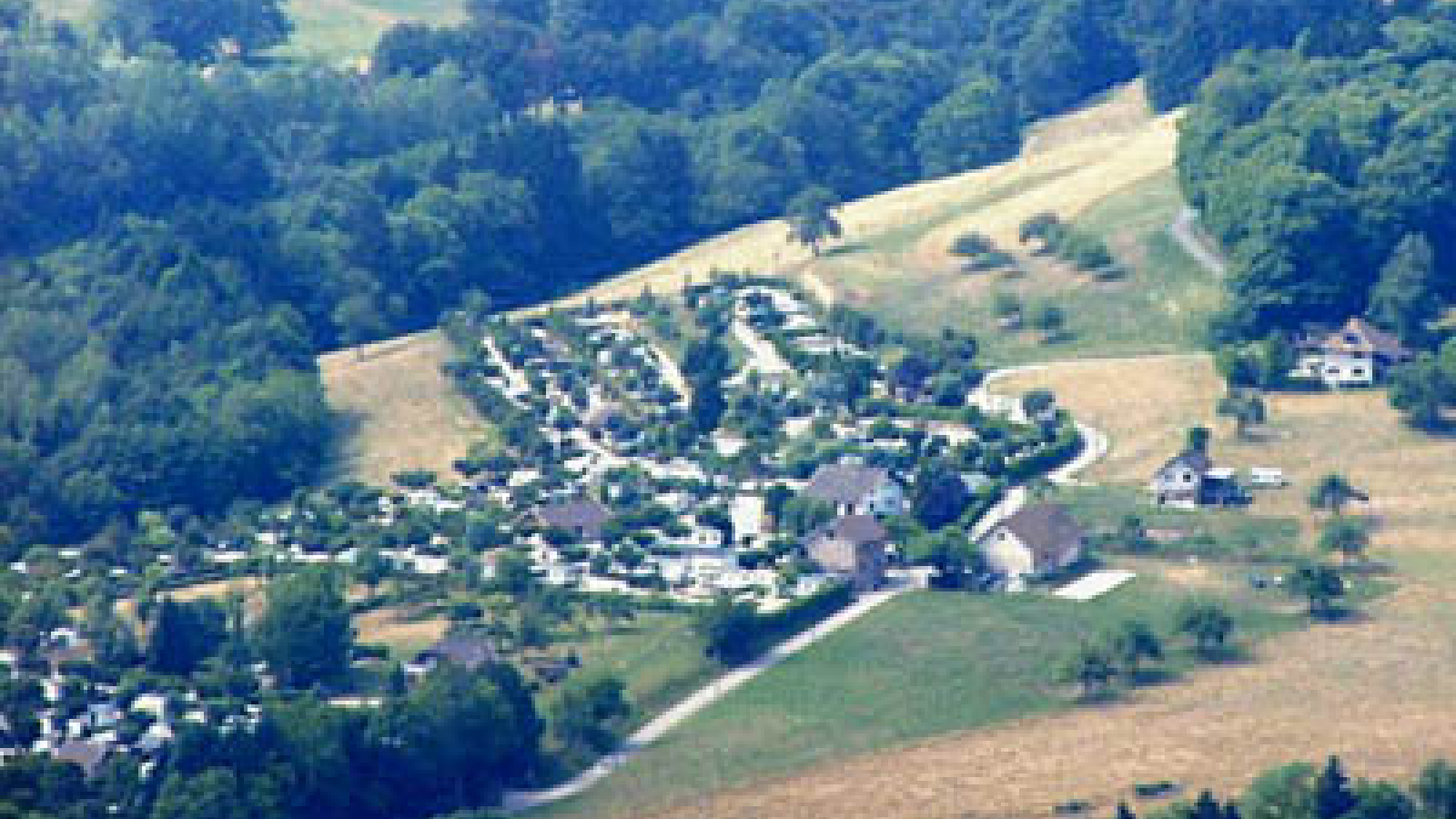 Vue aérienne du camping