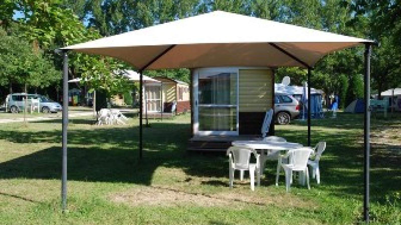 Roulottes au camping Les Foulons