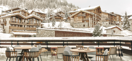 Terrasse en hiver, Club Med Val d'Isère