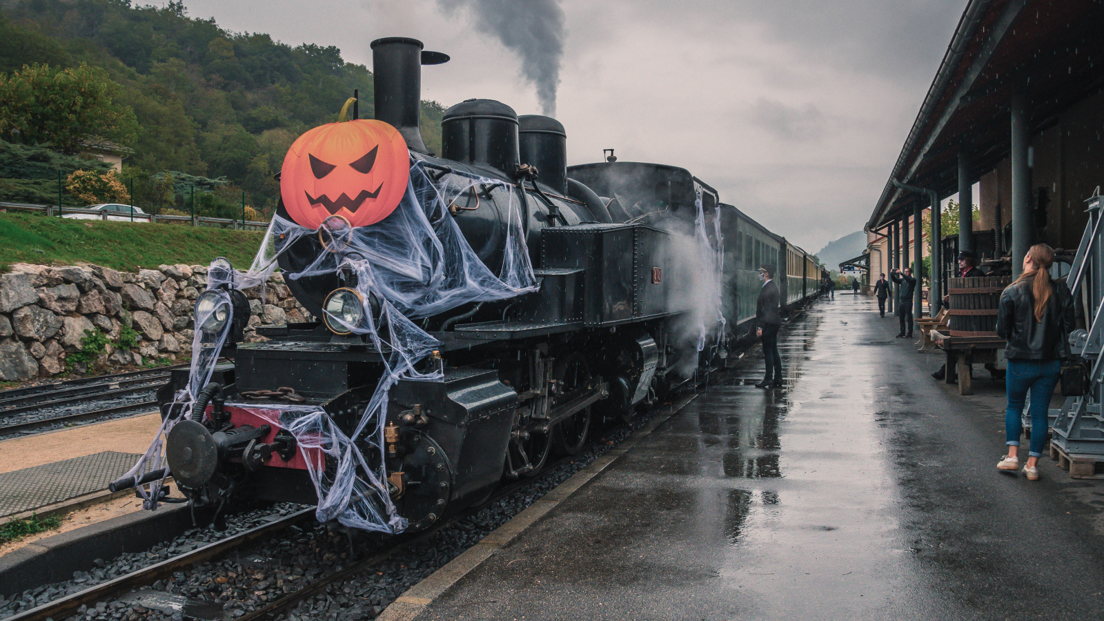 Train fantôme pour Halloween
