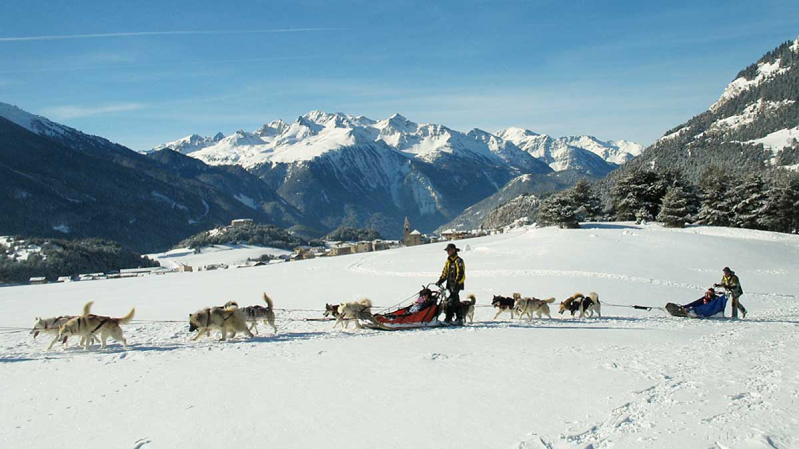 Dog sledding in Bessans with Husky adventure