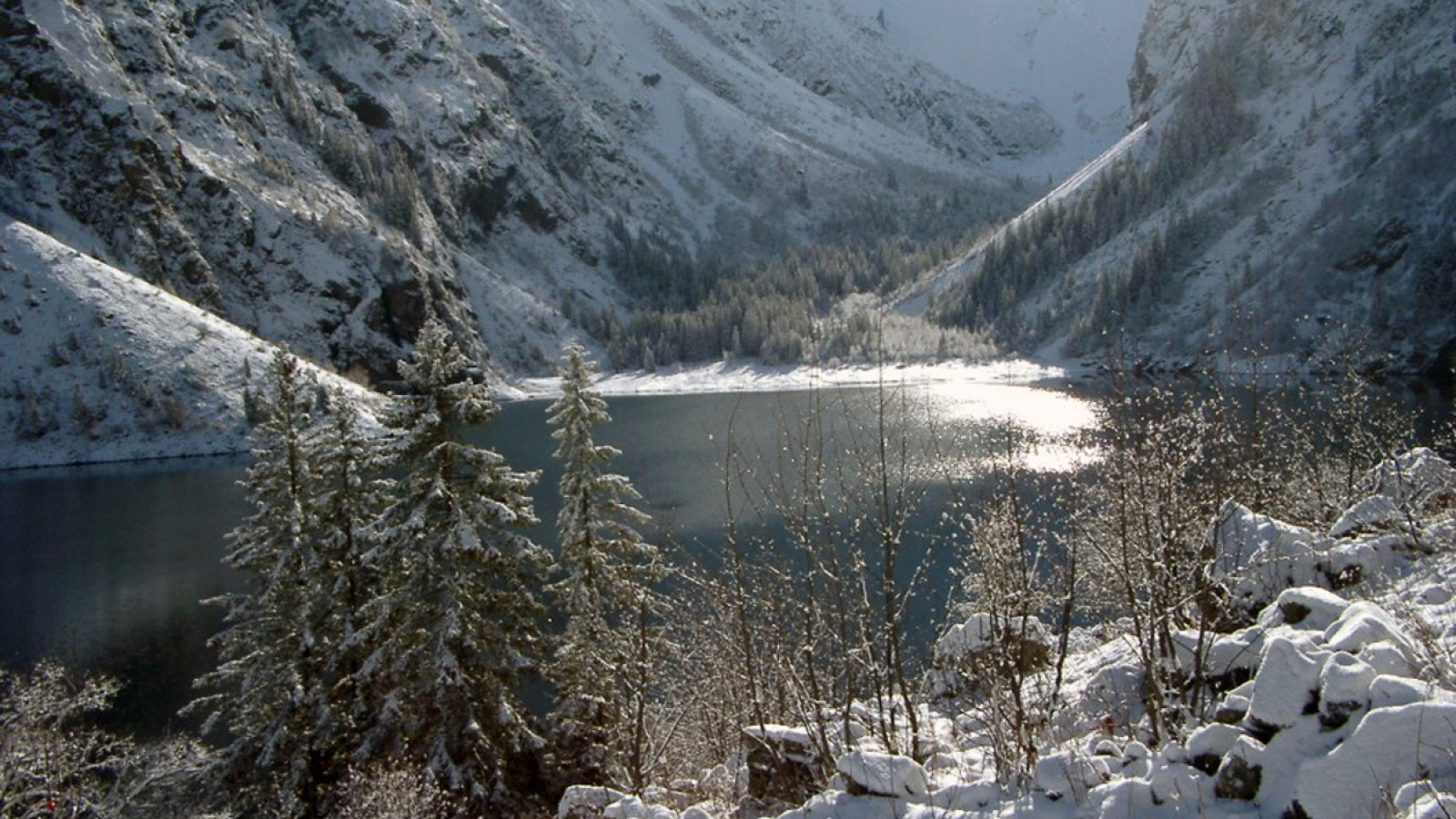 Lac lauvitel en hiver
