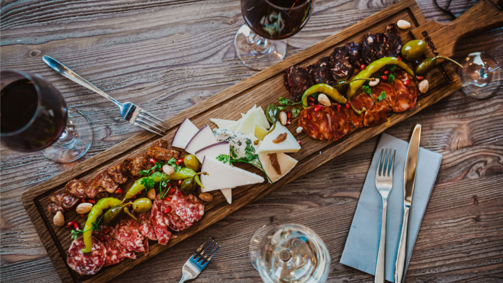 Charcuterie and sharing platters at Copiña Courchevel