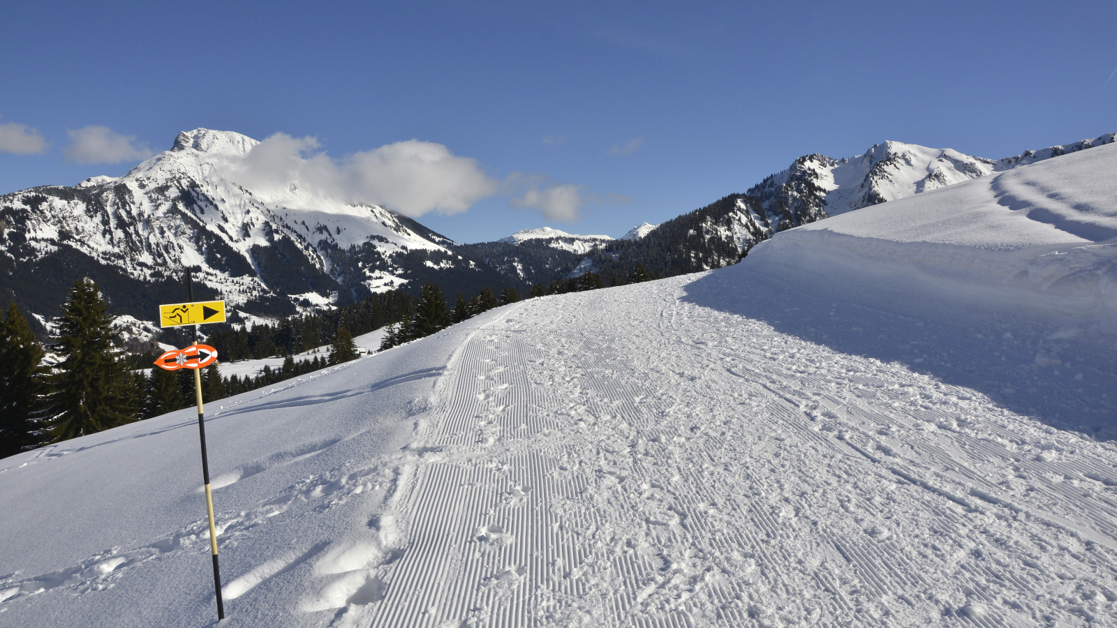 Itinéraires raquettes sur le domaine skiable de l'Essert - Accès piétons pour la télécabine