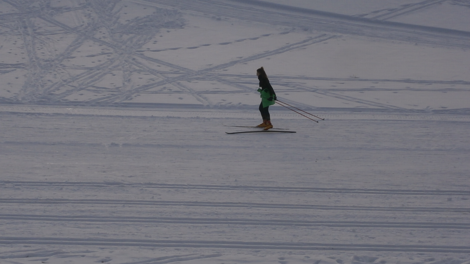 Skieur de fond à Lachat