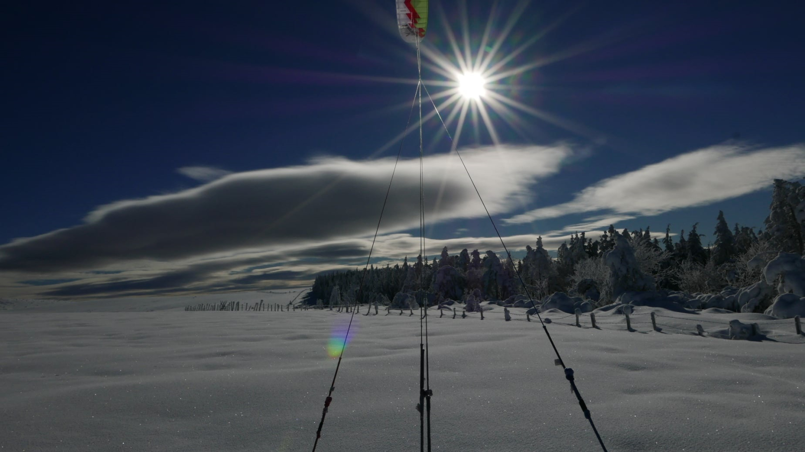 Snowkite avec Ecole de ski 'Loisirs & Glisse pour tous'