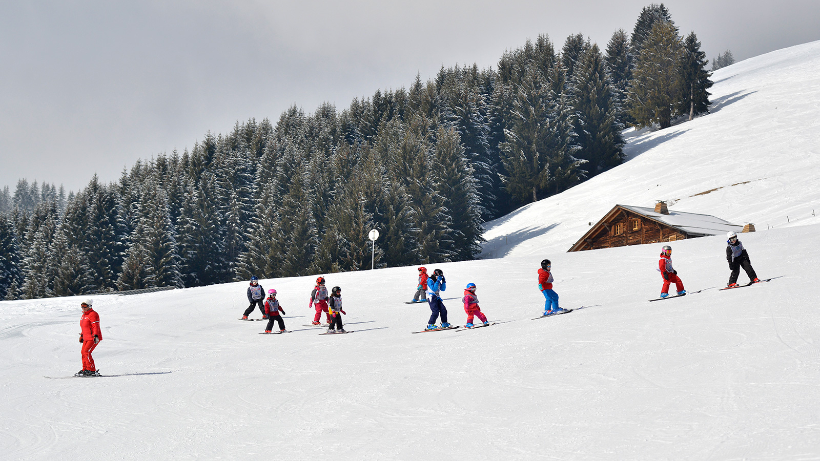 Cours de ski sur le domaine skiable de l'Essert