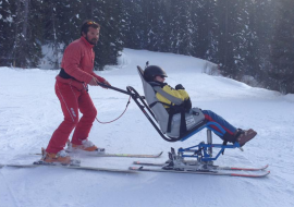 Disabled skiing with the ESF