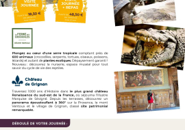 Recto - Journée Exploration : Château de Grignan et Ferme aux Crocodiles