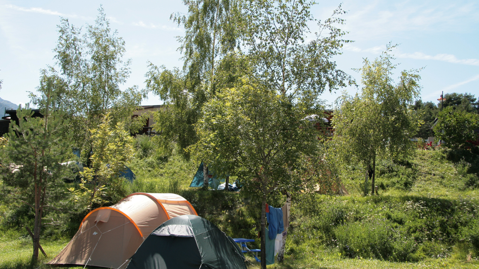 3 * La Buidonnière campsite in Aussois in summer