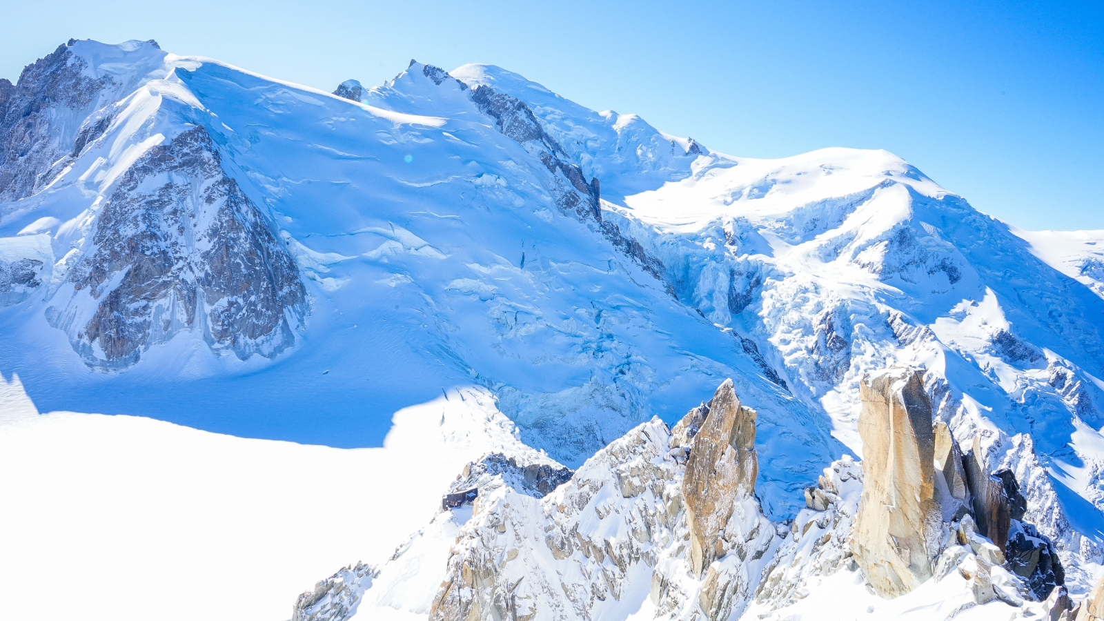 mont Blanc view from Aiguille du Midi