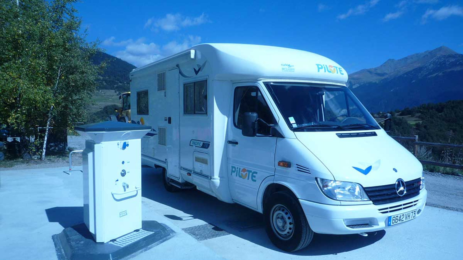 Borne Eurorelais pour camping-cars à Aussois