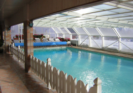 piscine de l'Hôtel Les Soldanelles en hiver