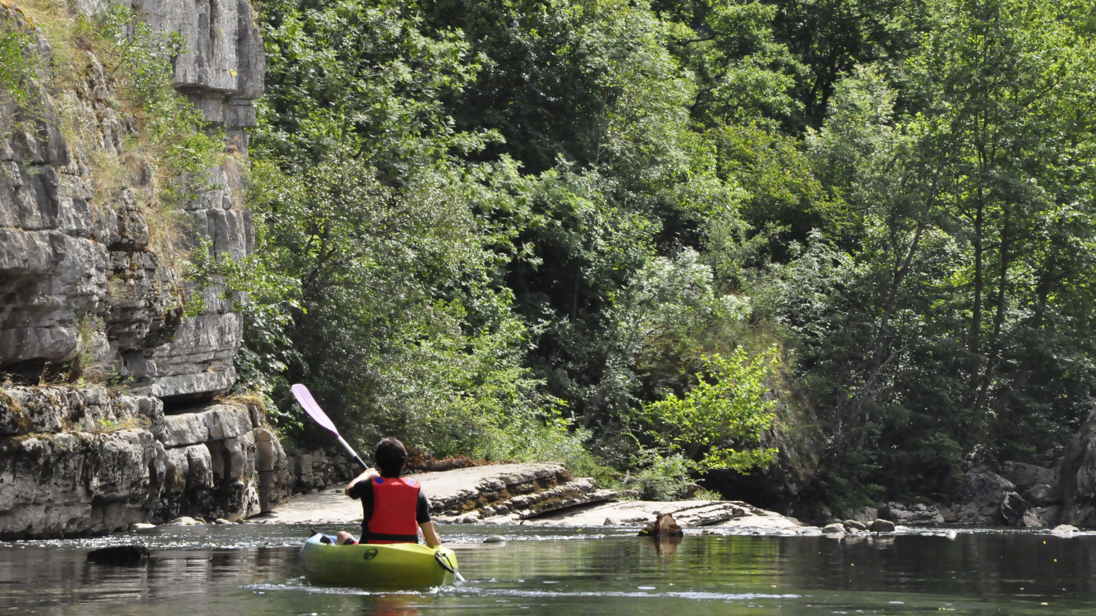 Chassezac kayak location 