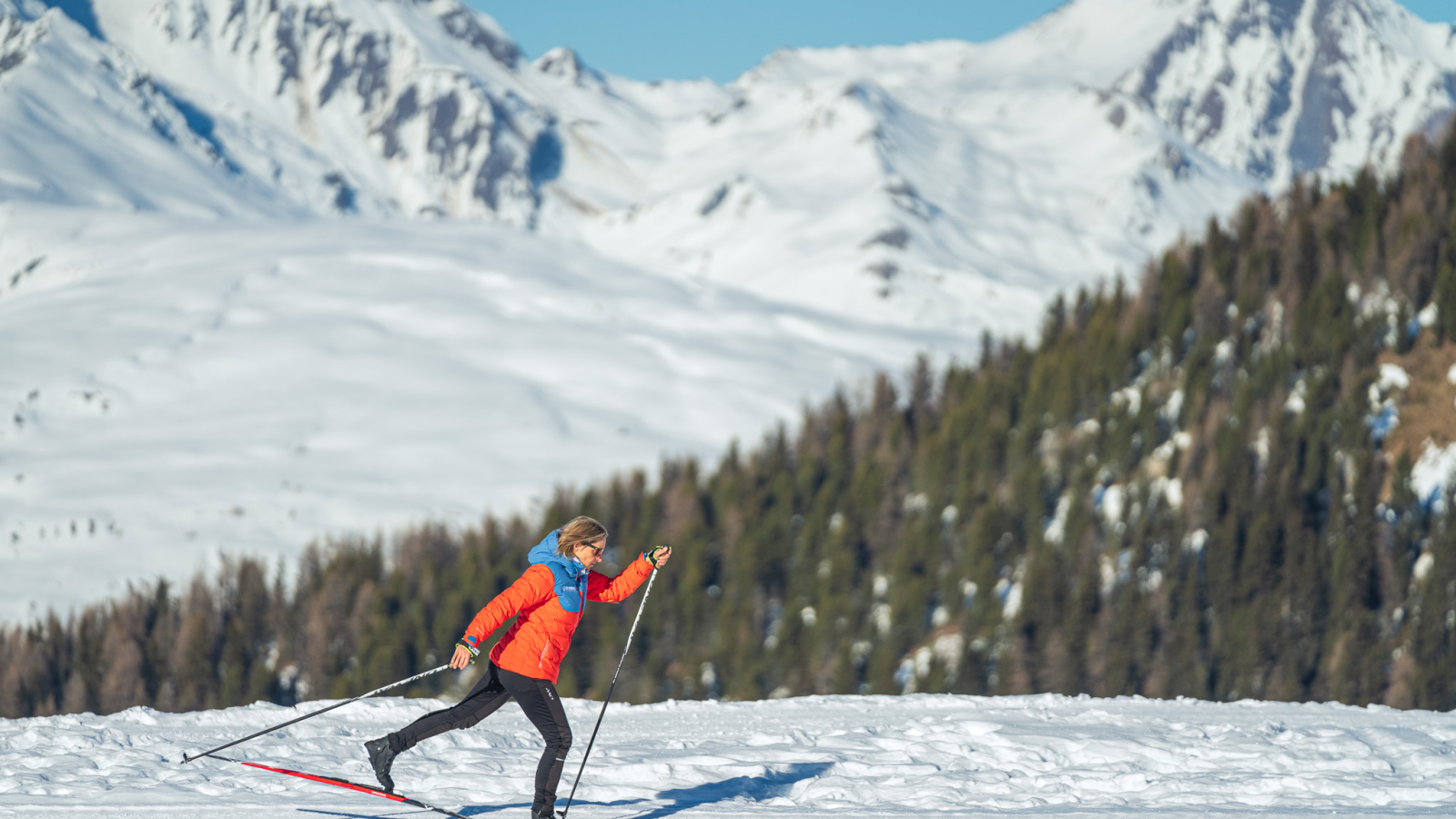 Cross-country ski lesson in la Plagne