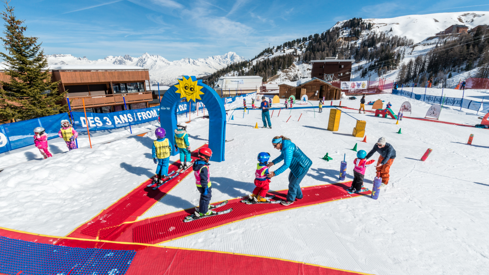 Oxygene snowgarden is a specially designed enclosed ski area.
