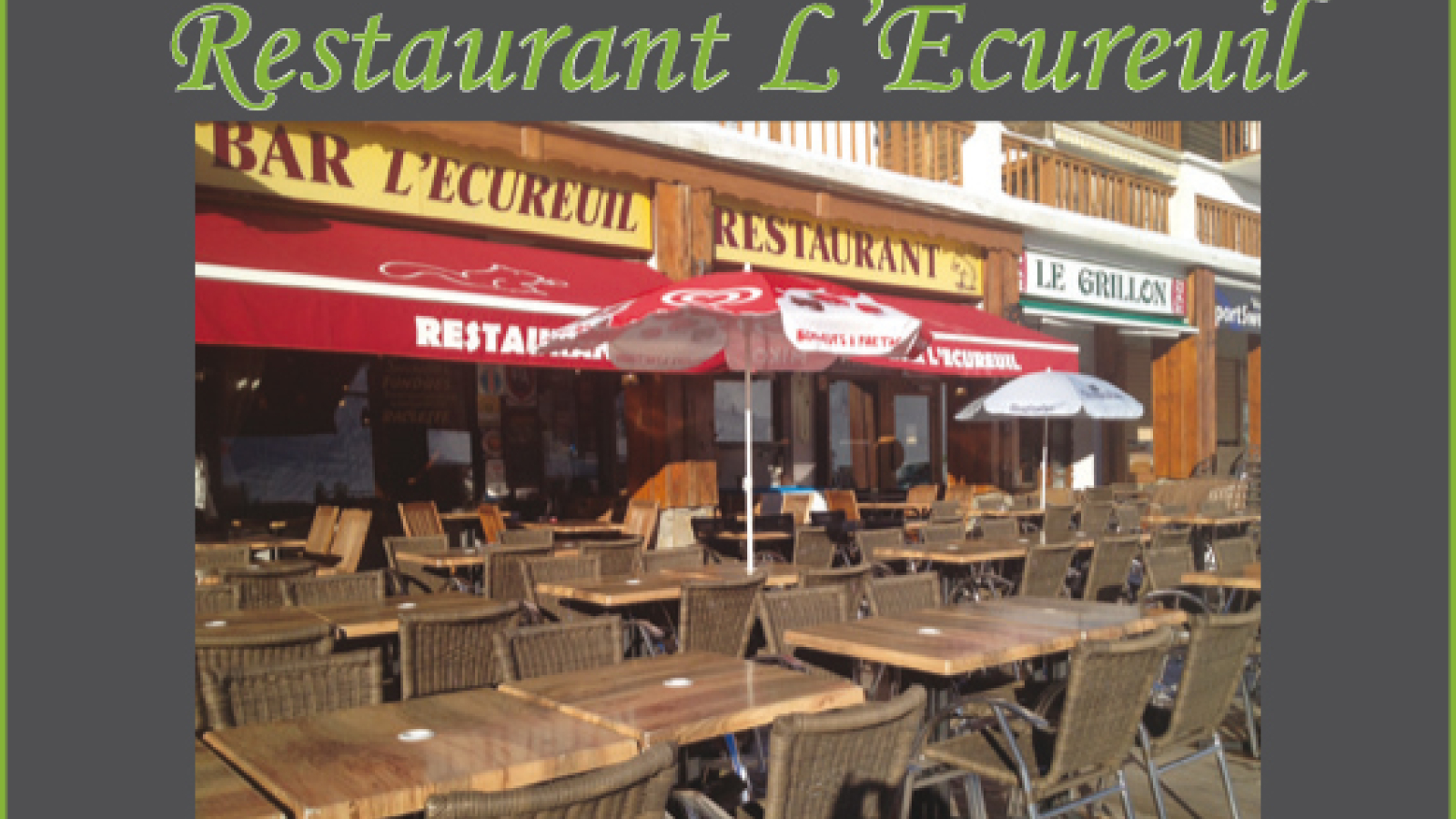 Chamrousse Ecureuil restaurant