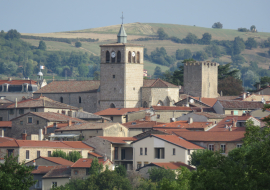 Vue générale village MORNANT
