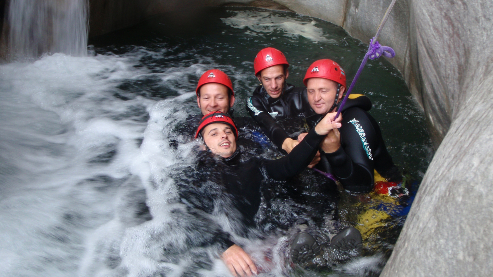 Canyoning practitioners